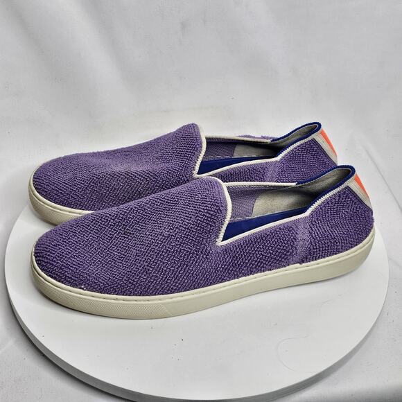 Rothy's Women's Amethyst Terry Slip On Sneakers Shoes Purple Size 10.5 US - Picture 1 of 8